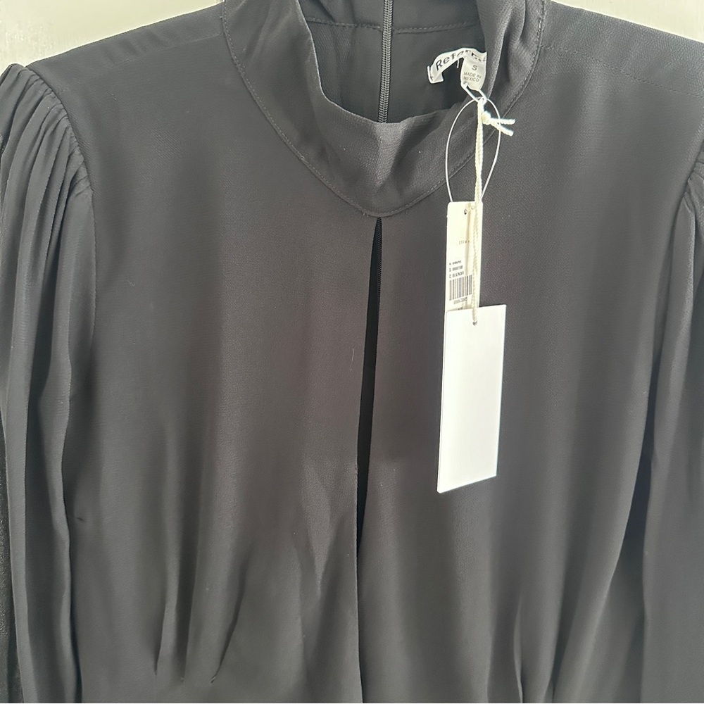 NWT Reformation Black Dress - Picture 5 of 7